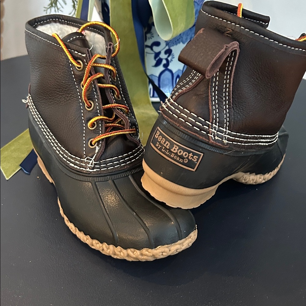 L.L. Bean Primaloft Limited Edition Brown Winter Bean Boots